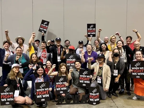 Jaimee with other UCW members at CWA Convention